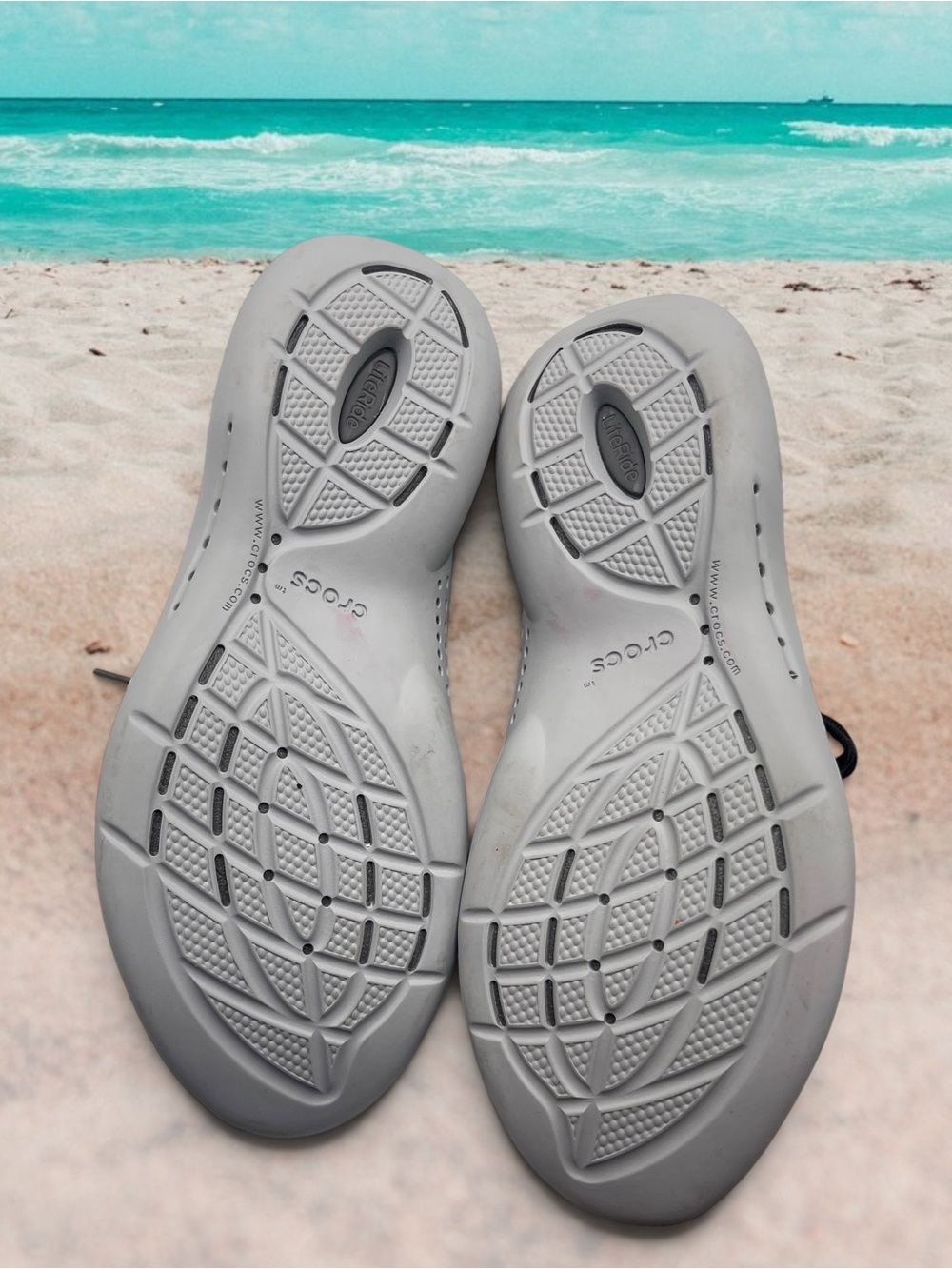 CROCS LiteRide 360 Pacer Sneakers Black Slate Gray 206705 Women's Size 9 - Picture 15 of 15